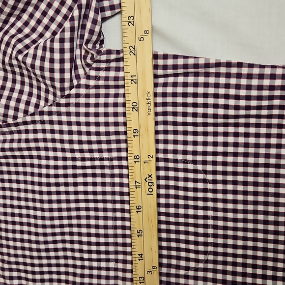 Peter Millar 100% Cotton Mens Long Sleeve Plaid Dress Shirt Size Medium - Picture 9 of 11